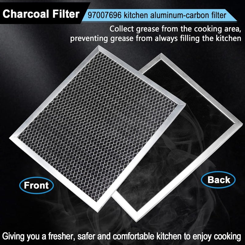 Fetechmate 97007696 41F Grease Filter fit for B-roan Nu-tone Range Hood 8-3/4" x 10-1/2" Aluminum Mesh Charcoal Filter Compatible with Most Brand Stove Vents -2 PACKS by - Image 3